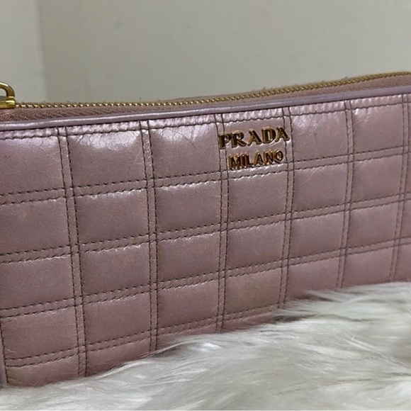 Prada Handbags - 💯 Authentic Prada Quilted Zipped Long Wallet